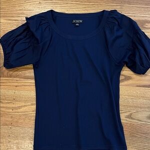 J. Crew Dark Blue Short Sleeve Top